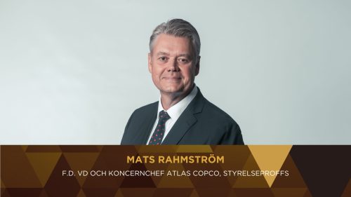 Vi välkomnar Mats Rahmström, F.d. VD och koncernchef Atlas Copco, styrelseproffs till årets Bünsow Business Growth Forum